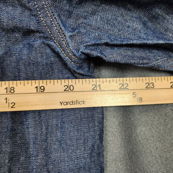 Cody James FR Mens Shirt Medium Blue Denim Western Long Sleeve Button Up Rodeo - Picture 5 of 16